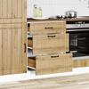 VidaXL Armoire de cuisine Lucca chêne artisanal bois ingénierie, meuble d'évier, meuble de cuisine avec tiroir, meuble de 854278