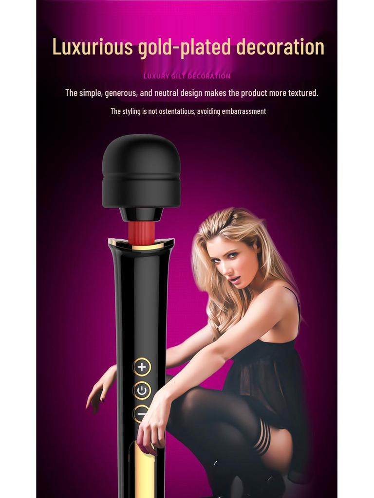 Wiederaufladbarer Großer AV-Vibrator für Frauen - Super Starker Mehrfrequenz-Masturbator.