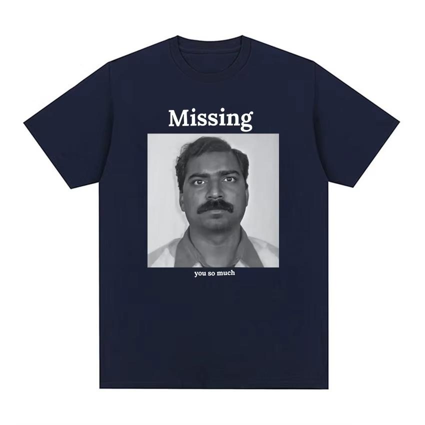2026 Missing You So Much Funny Meme Graphic T Shirt Unisex Retro Fashion Short Sleeve Tshirts Tops Unisex Cotton Tshirt Ins Y2k