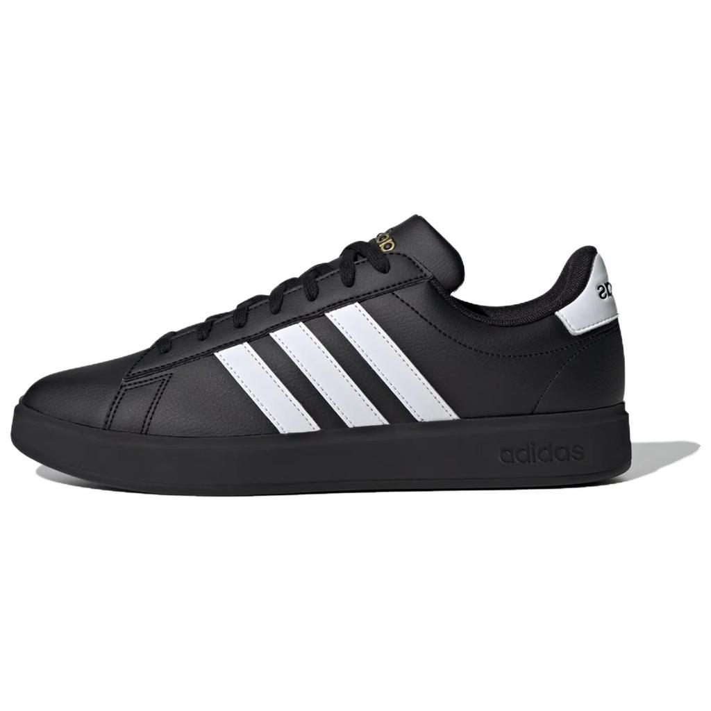 Adidas Grand Court 2.0 Black White Men Sneakers Core-Black Cloud-White Gold-Metallic JR0546