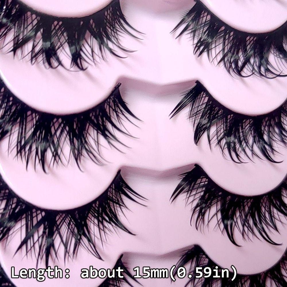 Fluffy Fairy Wet Look Manga Eyelashes Wispy Eyelash Extension Tool False Eyelash  Women Makeup