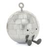 Jellycat Fun Goods Series Amuseables Disco Ball Creative Silver Doll Plush Figure Sitting 26cm Height