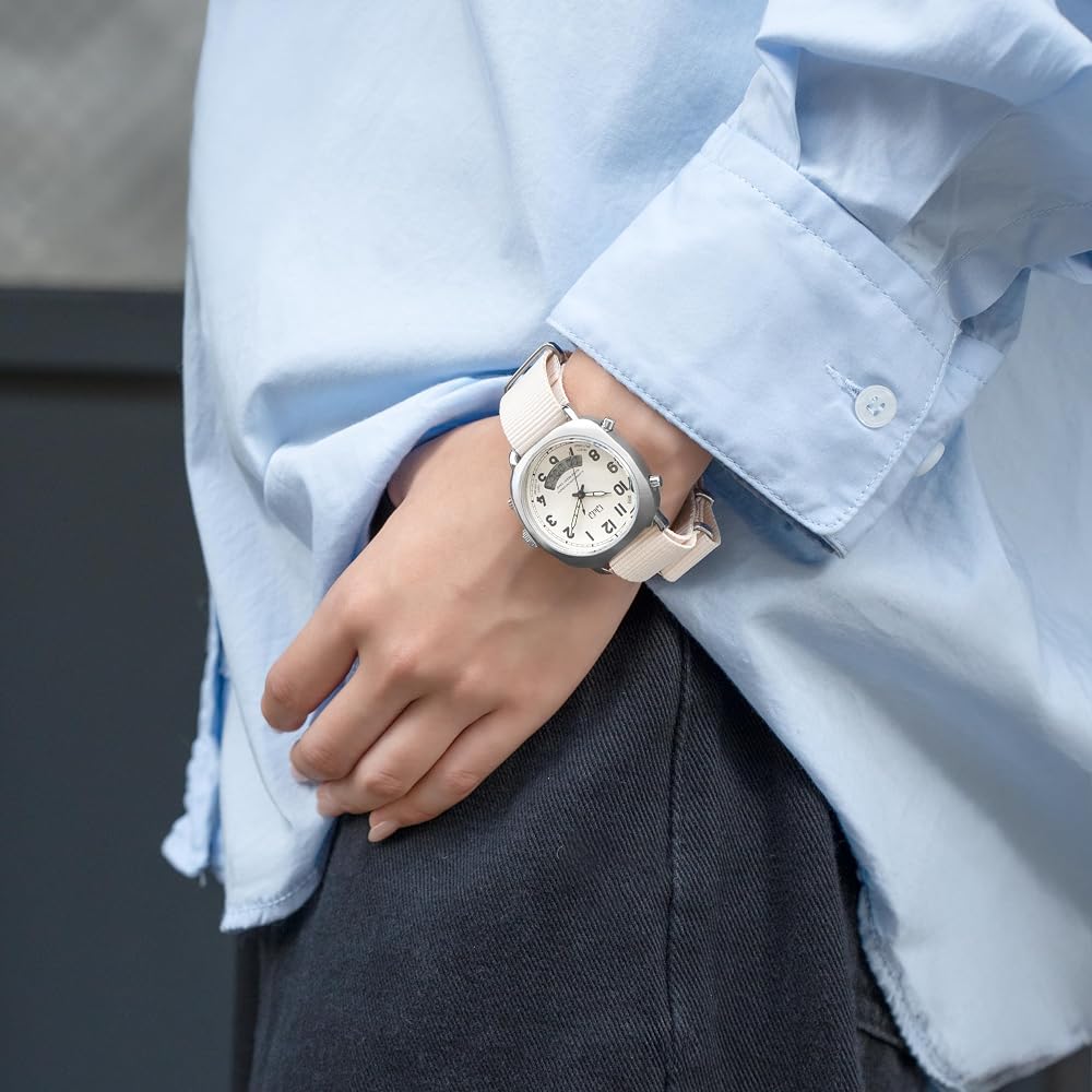 [Citizen Q&Q] Watch Q & Q, 5 ATM Water Resistant, Anadige A38A-004PK, Ivory