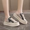 New half-drag summer casual mesh breathable slippers slim-fitting thin baseplate shoes