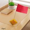 20 Pieces Miniature Flag Stand 2.1x2.1x1.3inch Hole Diameter 0.24inch for Conference Room
