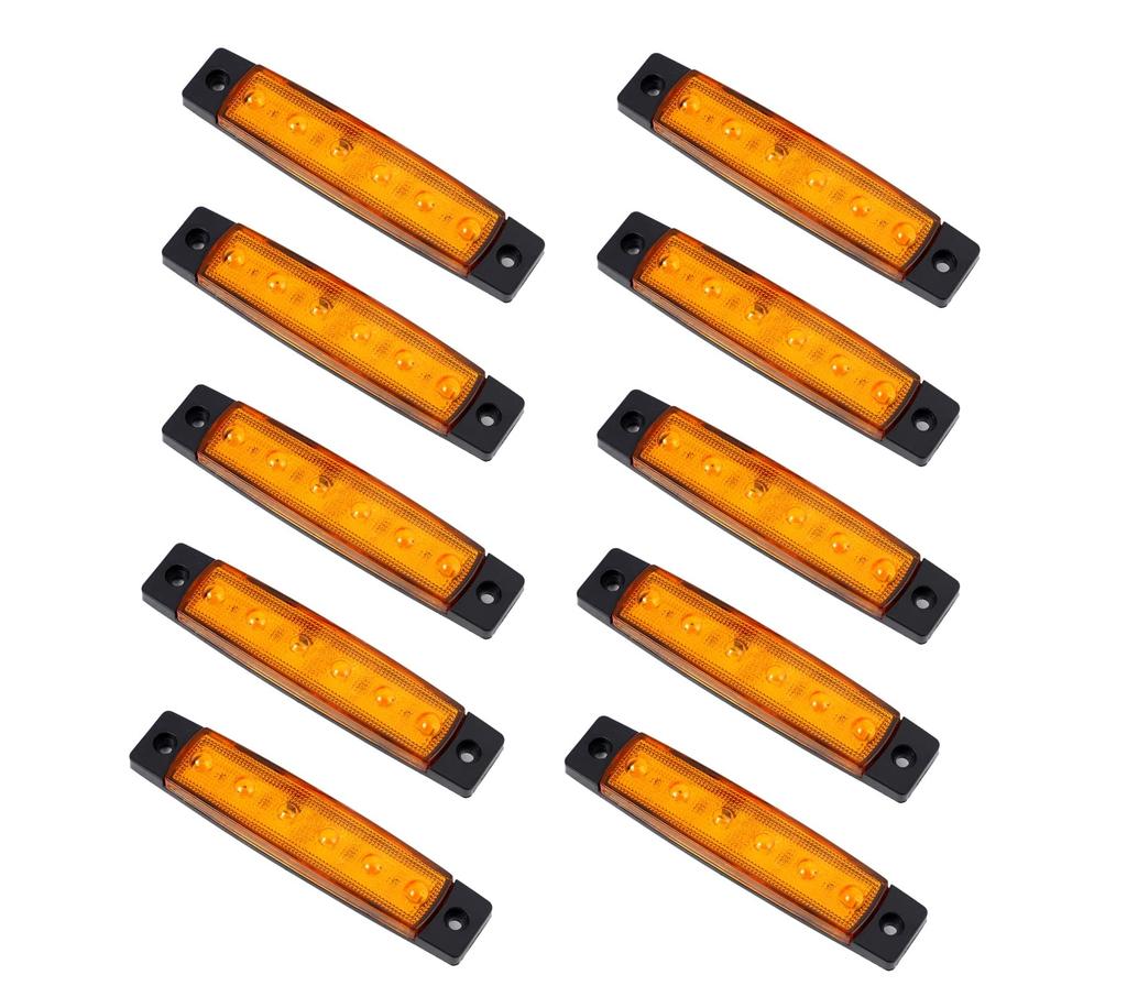 24V Vehicle LED Side Marker Set of for Decorative Side Roadside Height Corner Markers Lamps, 6-LED, Universal, 10, Trucks, Trucks, Lights, Lights,