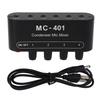 Aluminum Alloy Condenser Microphone Mixer, 4-in Condenser Microphone Mixer, Karaoke Mixer, 1-out Microphone Mixing System, Mini Audio Podcast Mixer