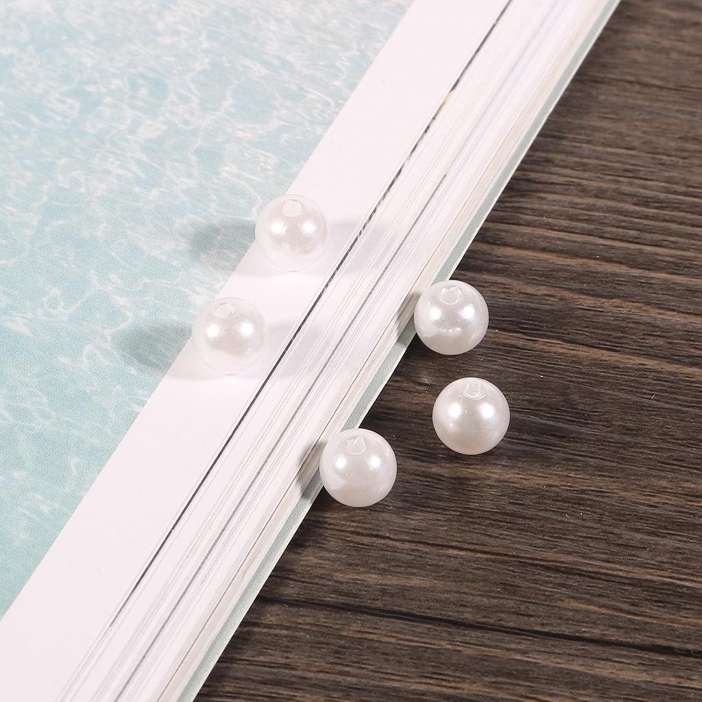 White Ivory 4-20mm Round Imitation ABS Pearl Beads For Craft Scrapbook Decoration