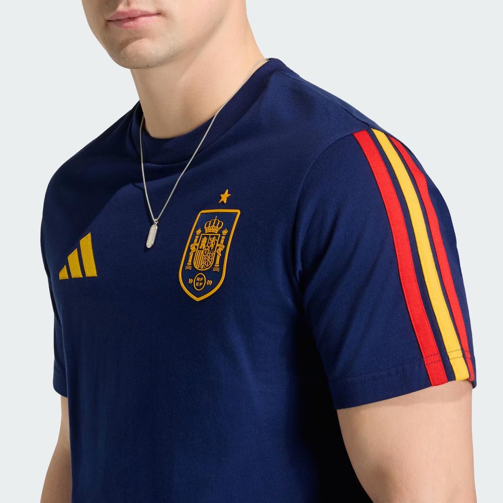 adidas T-shirt DNA Spagna Blu Scuro Top da Uomo JZ2261