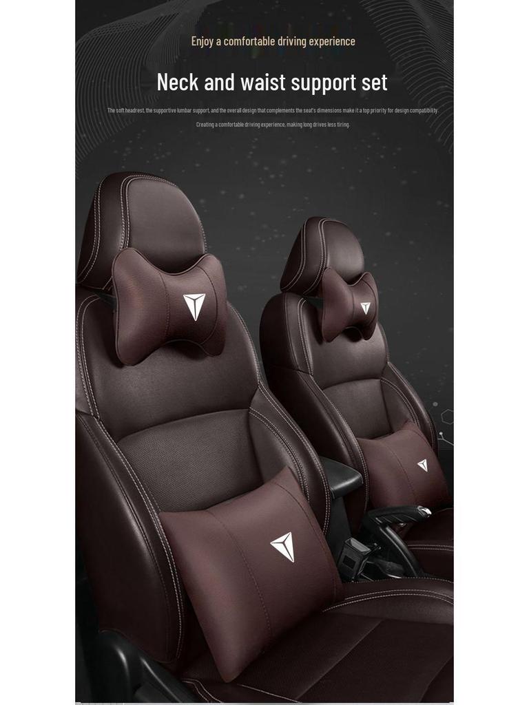 Changan Shenlan SL03 Auto-Kopfstütze, Nackenkissen, Rückenlehne und Lendenstützkissen Set