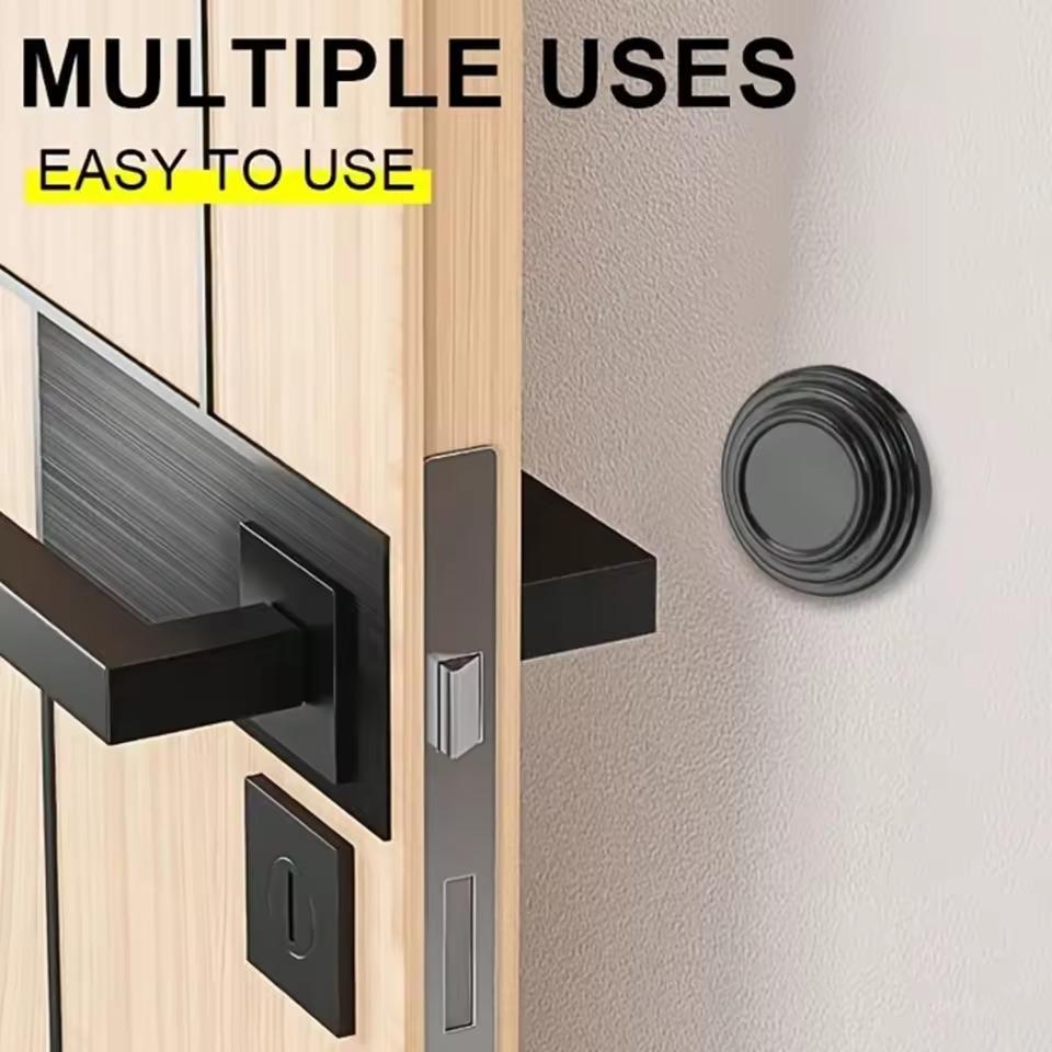 Car Door Anti-Shock Pads Universal Door Hood Trunk Black Noise Reduction Collision Protection Self-Adhesive Silicone Buffer Pads