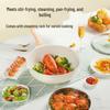 COOKER KING 32cm Maifan Stone Non-stick Wok with Steamer
