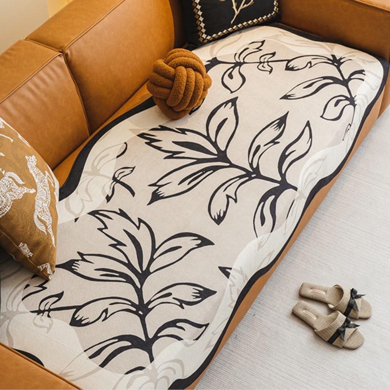 Flowers Sofa Cover Non-Slip Couch Slipcover Protector Universal Irregularity Sofa Cushion European Style Retro