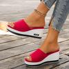 2025 New Fashion Fishmouth Wedge Heel Fashion Casual Women's Strappy Sandals