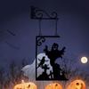 Halloween Decoration Ghost Metal Silhouette, Ghost Statue Decoration, Suitable for Party Decoration, Perfect Halloween Decoration Hanging Sign