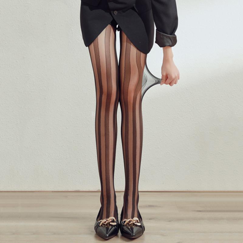 Женское белье В полоску Колготки Женские Сексуальные Кружевные Сетчатые Рыболовные Сети Чулки Женские Колготки Женские Чулки Сексуальные Стройные Женские Колготки Колготки One Size
