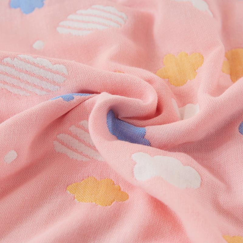 Soft Pure Cotton Gauze Quilt: Baby Swaddle, Stroller & Sofa Blanket