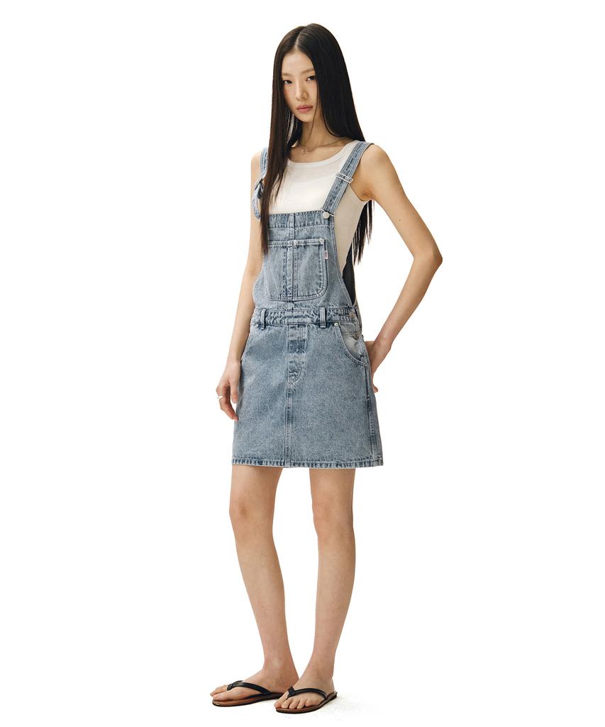 Deketeuumeon Signature Bib Overalls Skirts Dcwop002Lightblue