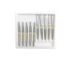 10Pcs Dental Diamond Burs Drill FG 1.6M for Teeth Porcelain Ceramics Composite Polishing High Speed Handpiece TR-13EF