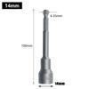 Hexagon Socket Wrench Magnetic 100mm 1pc Chrome Vanadium Steel