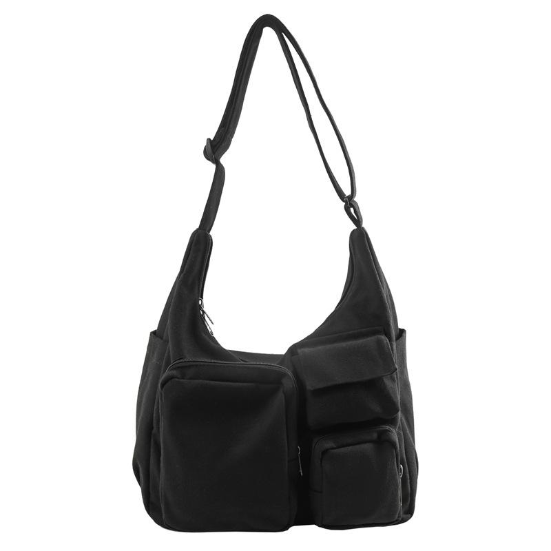 

Dual-Purpose Crossbody Bag Multi-Pocket Large Capacity Shoulder Bag чёрный