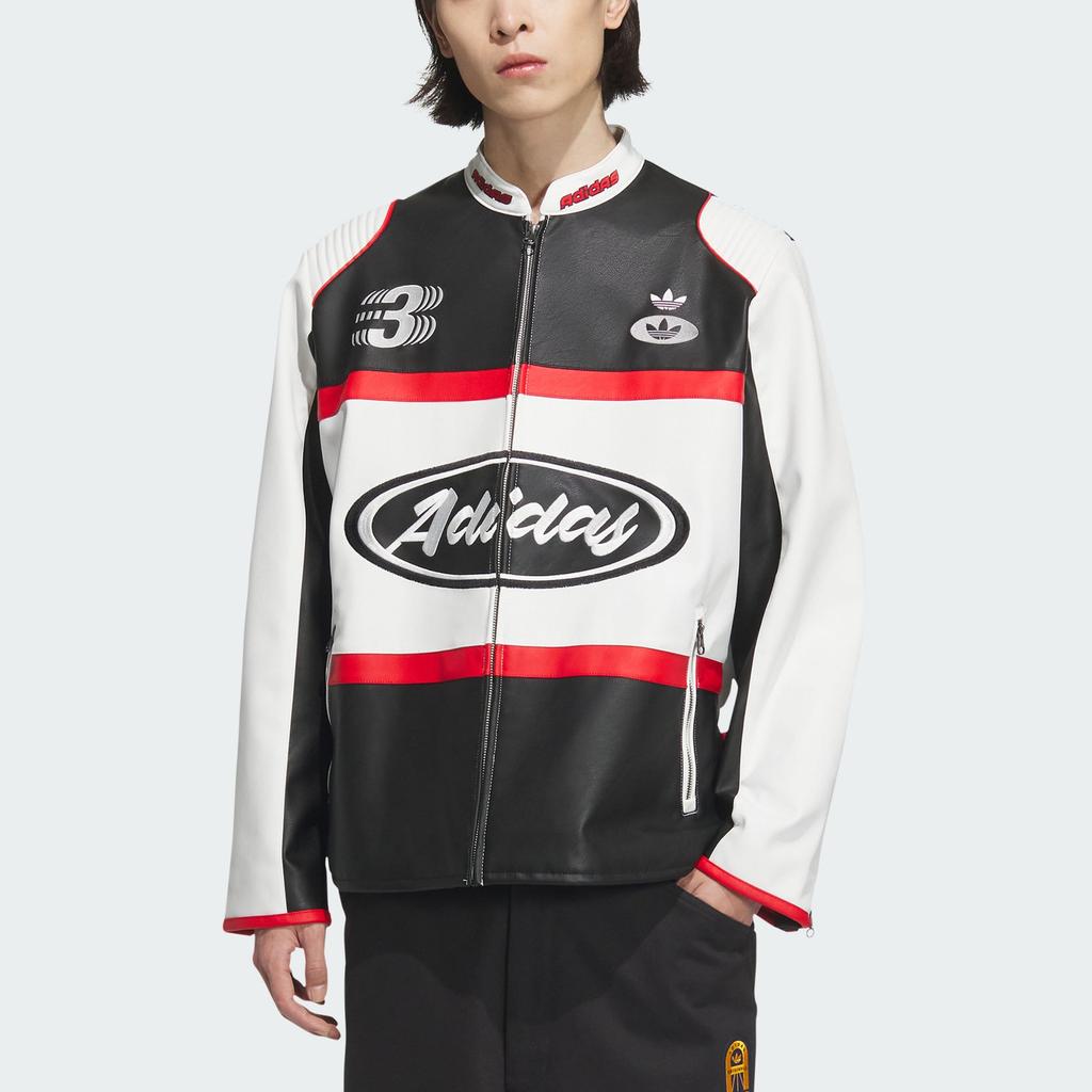 adidas Originals SS25 Rac Pltr Jacket Men Jacket White Black JM8031