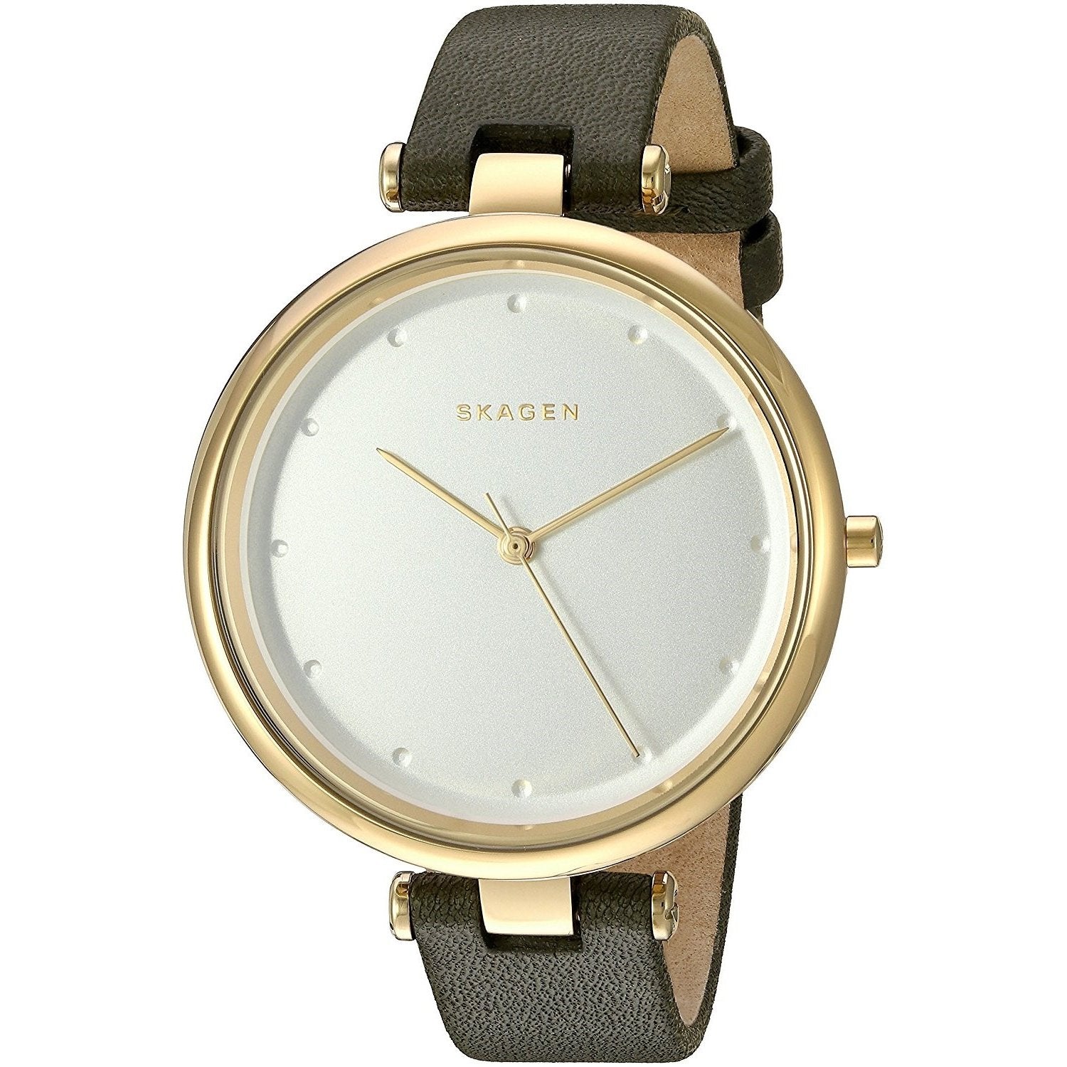 SKAGEN Women Tanja Brown Leather Watch