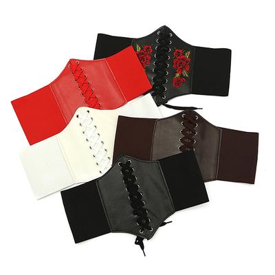 Tendencia Mujer Faja Moldeadora Hebilla Cinturilla Ancha Cinturón de Cintura Corsé Underbust