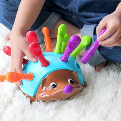 Children's Puzzle Hedgehog Baby Toy Training Focused Fine Motor Hand-Eye Coordination Fight Inserted Baby Educational Toy Montessori Toys