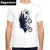 Bicycles MTB Print T Shirt Summer Men T-shirt Downhill Biking Print Casual Heartbeat Stimulation Exercise Male Harajuku Tshirt
