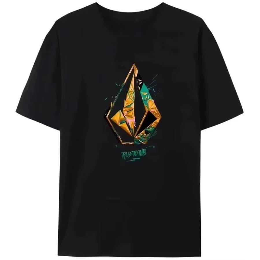 Summer New Cotton Tshirt Suitable For Both Unisex And Unisex Luxurious And Fashionable Top Casual Short Sleeved Shirt