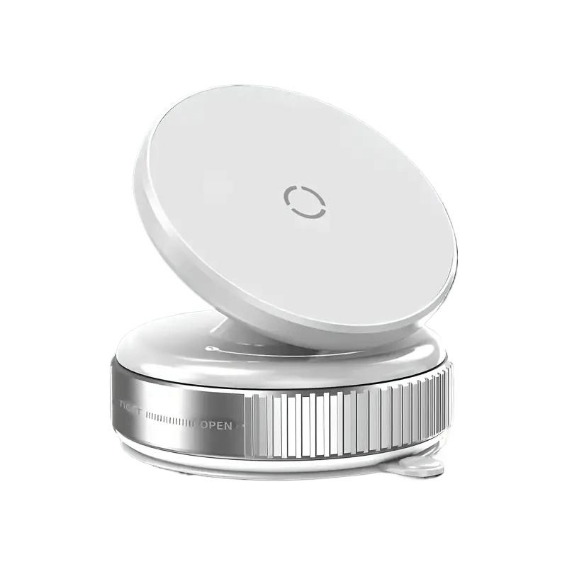 360° Drehbarer Magnetischer Vakuum-Handyhalter, Tragbarer Auto-Saugfuß, Kompatibel mit allen Smartphones, Geeignet für Zuhause, Auto, Fitness, Büro usw.