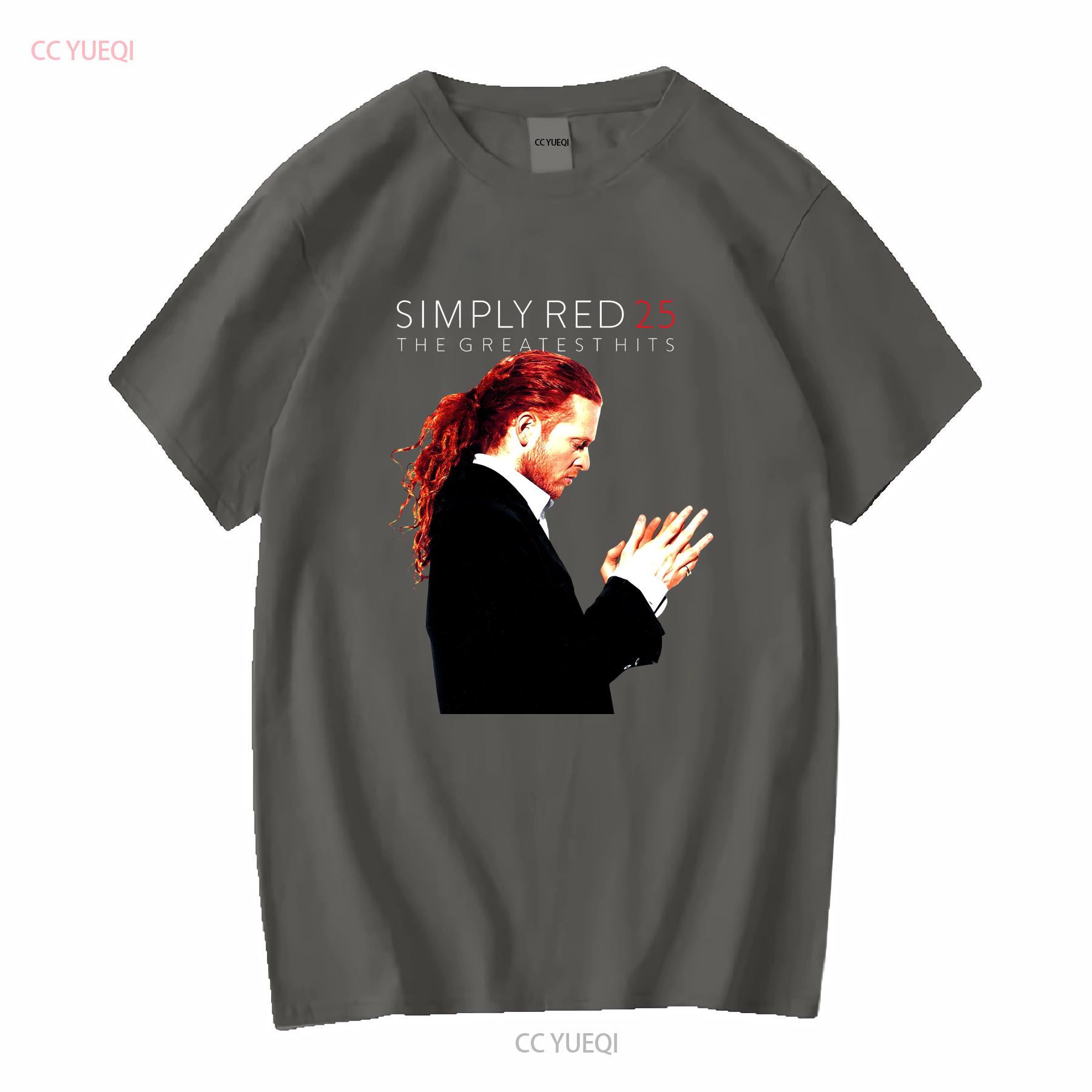 

Simply Red T Shirt World Tour 2009 Greatest Hits Date s On Back Size M vintage Washed Versatile Breathable Slightly Unisex 4XL