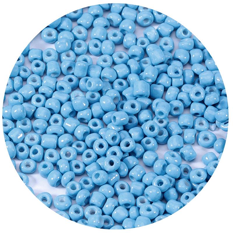 

Универсальные цветные круглые стеклянные бусины-бисер для DIY и аксессуаров ручной работы Diameter approx. 2mm (1000 beads) темно-синий