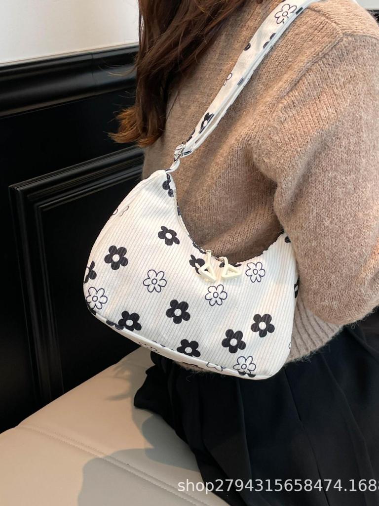 Borsa a Spalla Stampata Versatile da Donna: Design Trendy Quadrato Piccolo 2025