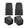 Furniture Raisers   Bed Chair Sofa Riser Feet Lift Set 4 x 5"& 4 x 3" Black