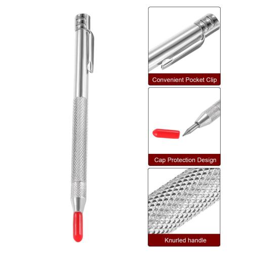 uxcell Carbide Tip Scriber with Clip, Etching Engraving Pen, Magnetic Engraving Machine, Scribe Tool for Metal, Glass, Wood, and Marble
