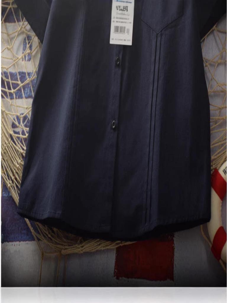 Women's Summer Loose Fit Bellows-Pleated Short-Sleeve Shirt with Bow Tie - Japanese School Style