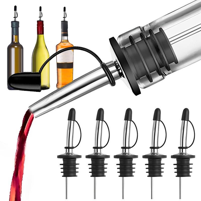 נירוסטה ליקר שמן יין בקבוק מוזג אטום בפני נזילות פקק פיה אטום פיית מתקן חומץ חרוטי