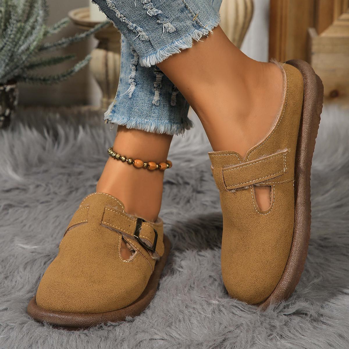 

Модные женские 2024 новые зимние модные легкие повседневные хлопковые тапочки дизайнерские нескользящие туфли на плоской подошве 41 коричневый