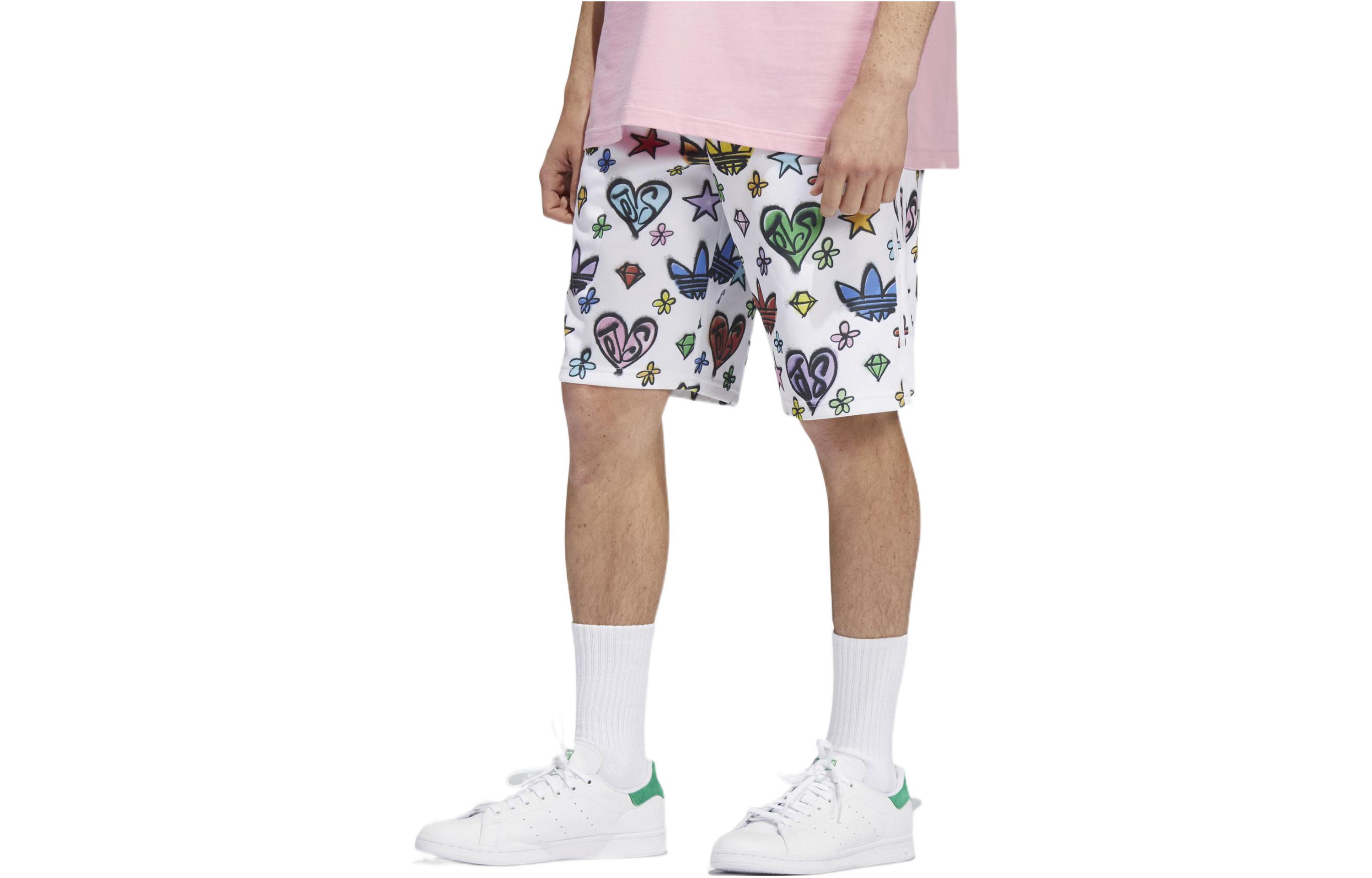 Adidas Originals JEREMY SCOTT MONOGRAM Casual Shorts Unisex White HL6473 S