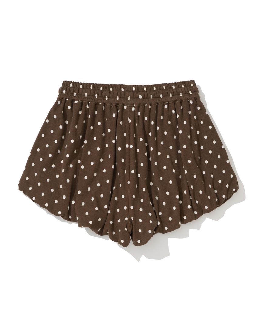 NOT4NERD W Polka Dot Balloon Shorts - Brown