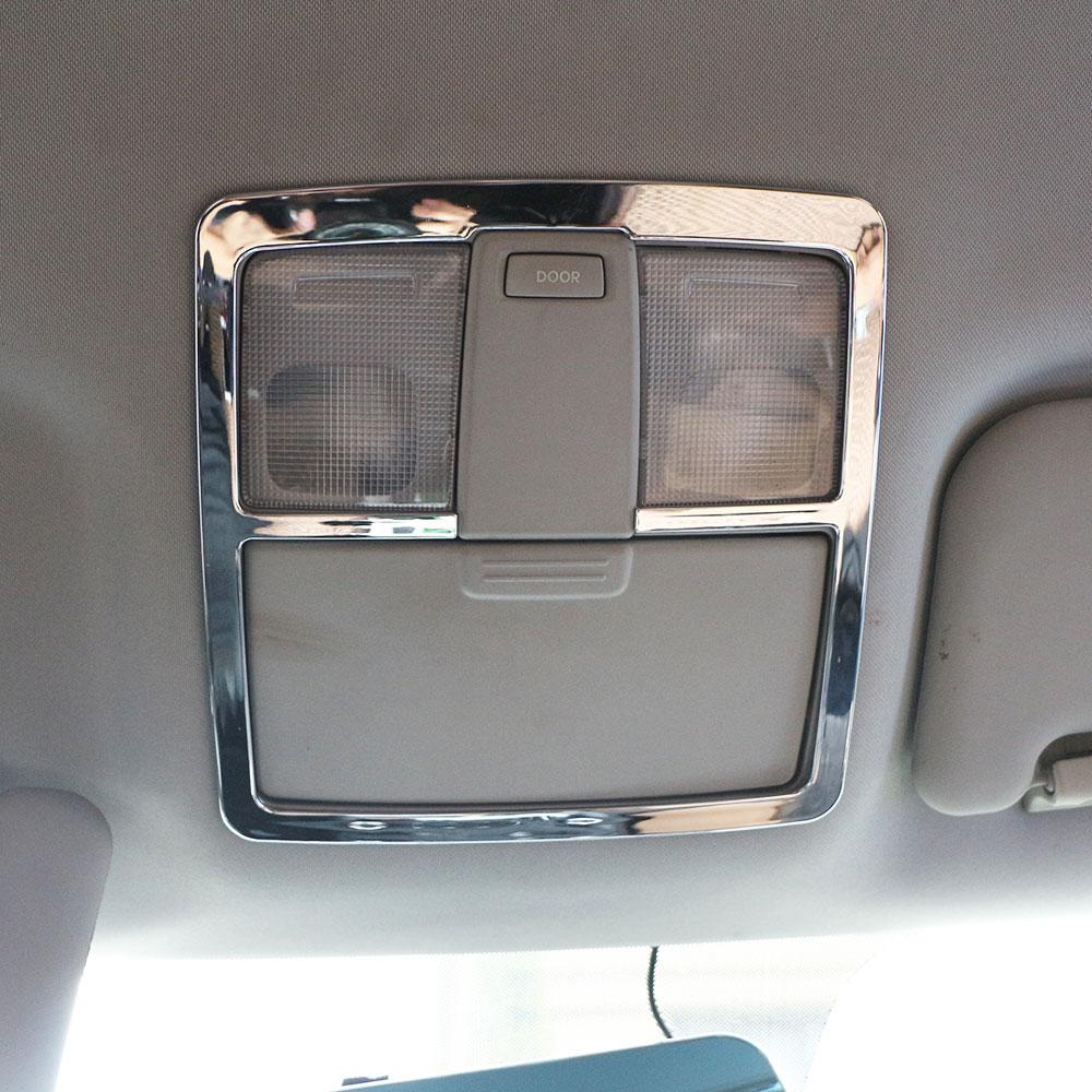 ABS Chrome Reading Lamp Cover Trim Roof Read Lights Frame Decoration for Kia Sportage 3 SL 2012 -2016 Car Sticker