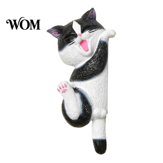 Easy Installation Wall Art 3D Cat Light Switch Sticker, Decorative Resin Plate Cover, Cute Animal Double Socket Guard Stickers, Peel And Stick
