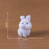 Plush Figurines Cute Little Rabbits Family Figurines Adorable Decorative ItemsKeychains Bags Accessories and Small Ornaments