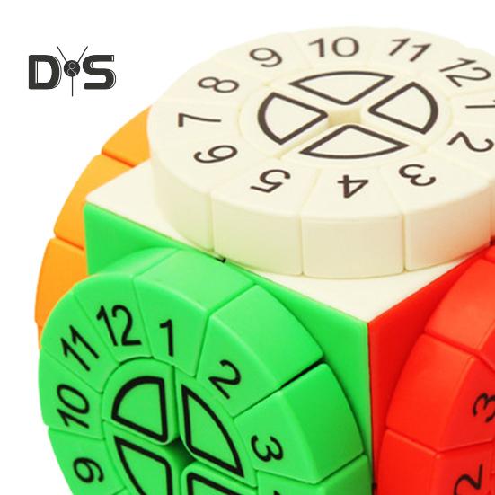 Time Machine Speed Cube UV Tisk Bez nálepek Číslovaná kostka Trénink koncentrace Přenosná Děti Dospělí Začátečníci Vzdělávací Puzzle Kostka Hračka