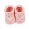 1 Pair Cartoon Pattern Infant Pre-walkers Anti-slip Design Toddler Sock Shoes  for 0-3 Months Baby