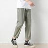 Men's Japanese Style Cotton Blend Straight-Leg Casual Pants