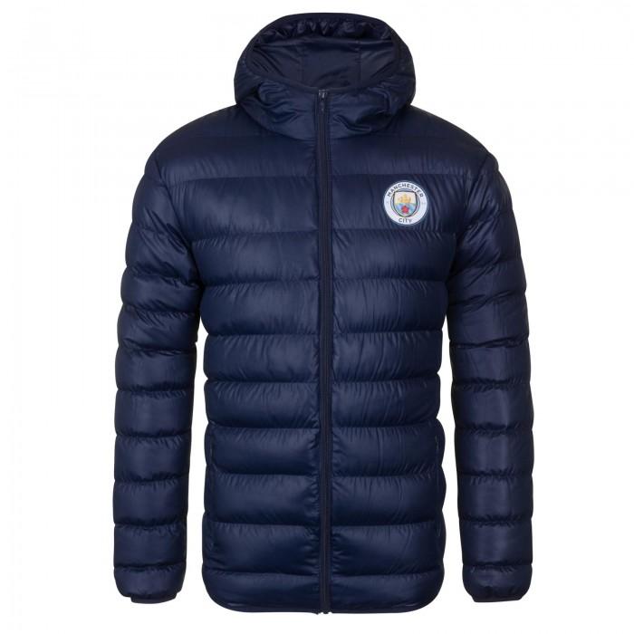 Manchester City FC Mens Crest Quilted Jacket