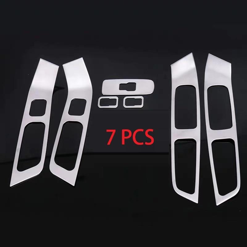 For Volvo XC60 S60 V60 Stainless Steel Inner Door Armrest Window Lift Button Cover Interior Trim 7pcs/4pcs Car Styling 2010-2017